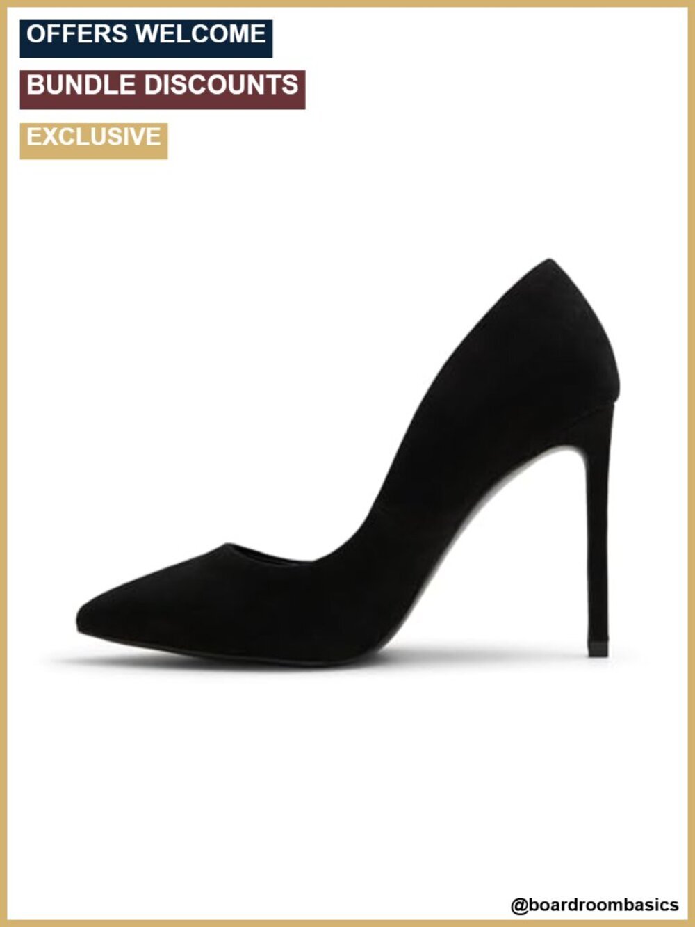 Stiletto Heel Pointed Toe Leather Pump Slip-On Party Shoes